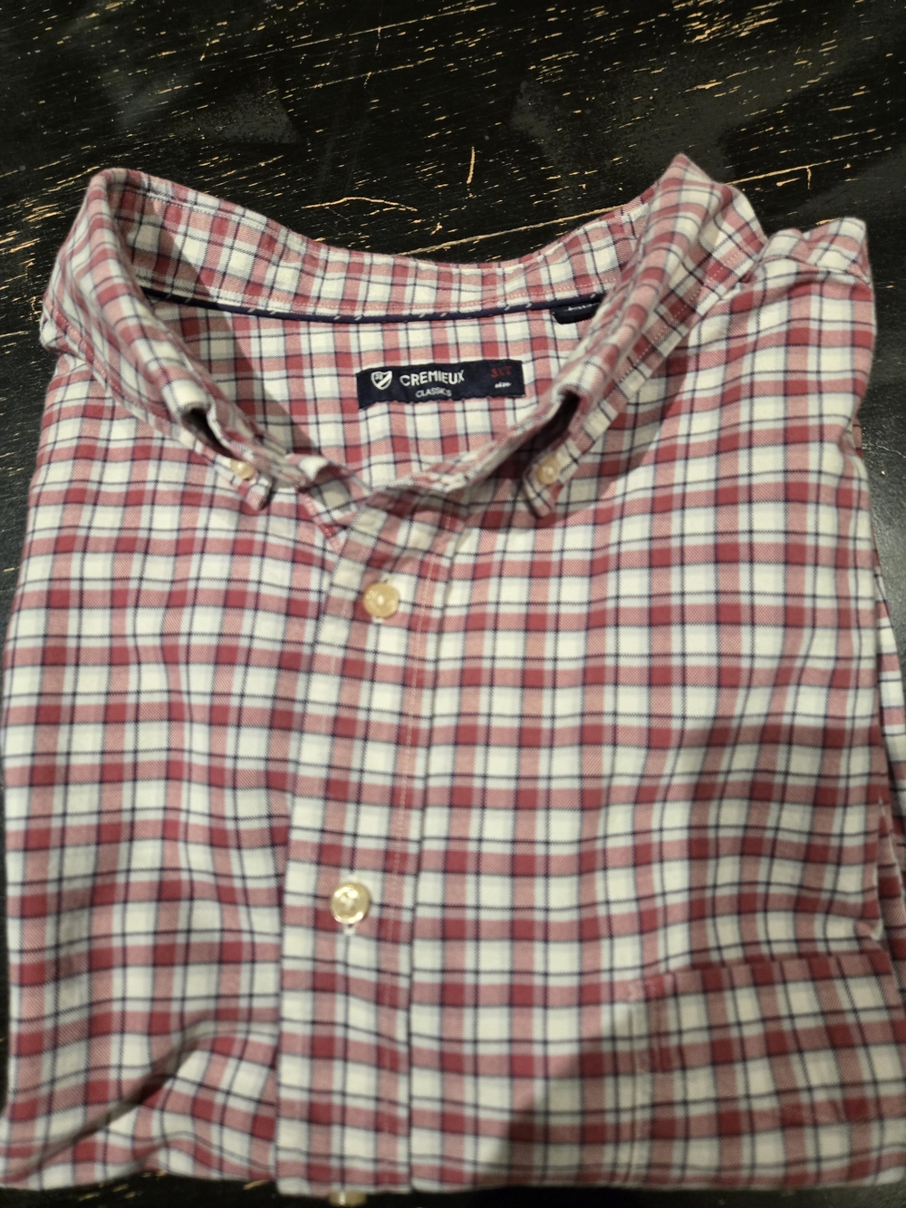 Daniel Cremieux Men's Pink and White Plaid Button-Down 3XT